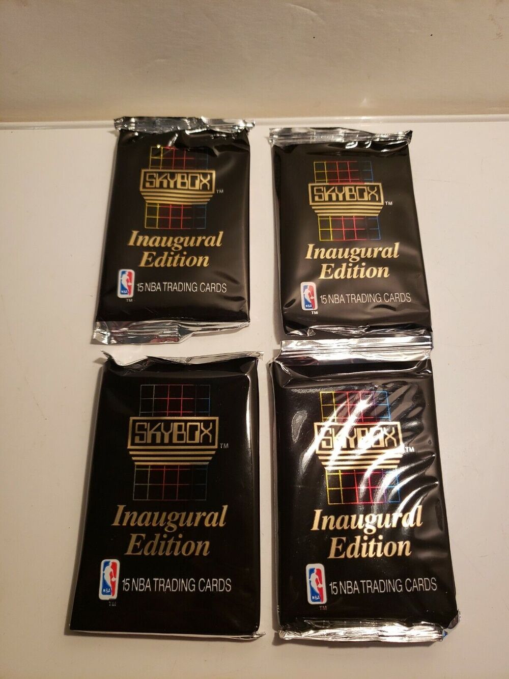 4 -1990-91 Skybox Series 1 Factory Sealed Wax Packs Possible Mint Michael Jordan